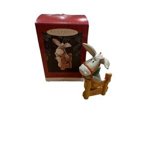 Hallmark Keepsake Christmas Ornament “Muletide Greetings” 1995 Mule Donkey